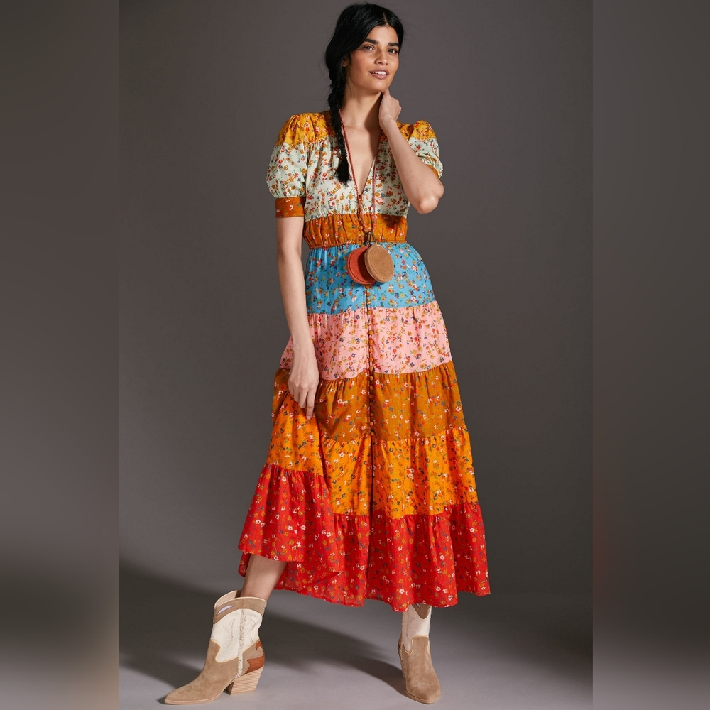 ANTHROPOLOGIE Maxi Dress PETITE